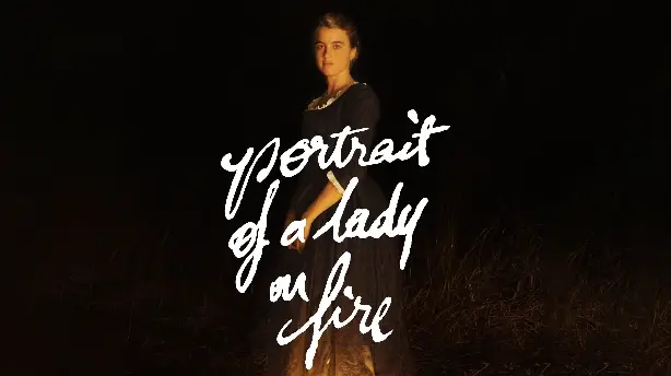 Porträt einer jungen Frau in Flammen Screenshot